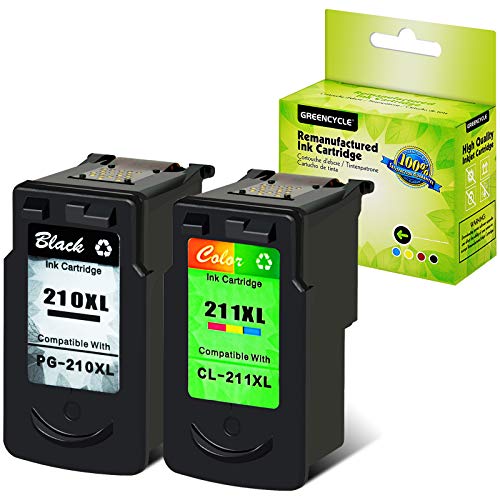 【中古】【未当て嵌める・未開封品】Greencycle Remanufactured PG - 210?210?x l黒いことCL - 211?211?X L 3色インキ薬莢と取り替えっこ性PG - 210?x l CL - 211?X L Pixma m