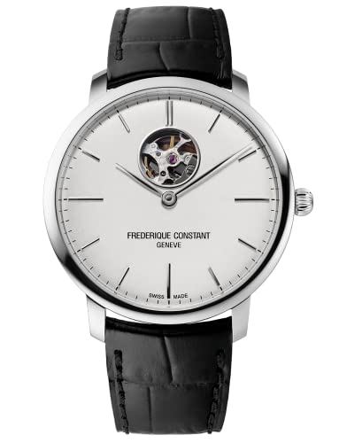 【中古】【未使用・未開封品】Frederique Constant Men 's ' Slimline自動Heart Beat ' AutomaticステンレススチールandレザーCasual Watch , Color : Black ( Model : fc-312画像