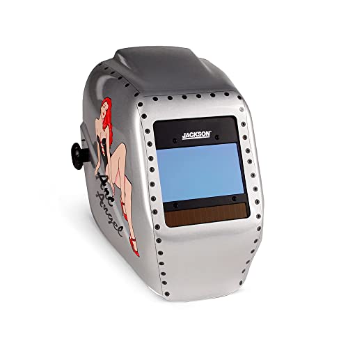 【中古】【未当て嵌める・未開封品】Jackson Safety Insight Variable Auto Darkening Welding Helmet (46130), HaloX, ADF, Arc Angel Graphic by Jackson Safety