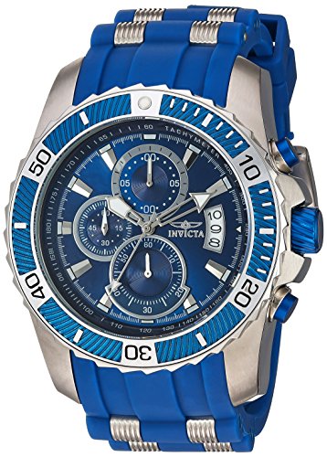 【中古】【未使用・未開封品】Invicta Men \'s \' Pro Diver \' QuartzステンレススチールとポリウレタンCasual Watch , Color : Blue ( Model : 22429?)|AJIMURA-SHOP