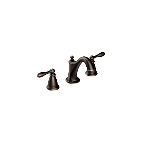 【中古】【未当て嵌める・未開封品】Moen ws84440brb 2手持ち部分高アークバスルーム水道の栓、地中海ブロンズ