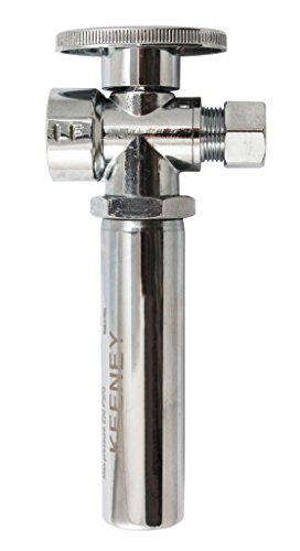 【中古】【未使用・未開封品】クオーターターンストレートバルブ 1/2インチ FIP x 3/8インチ OD 圧縮 ウォーターハンマーアレスタ付き 鉛フリー