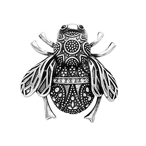 【中古】【未使用・未開封品】noumandaアンティークシルバーメッキBumble Beeブローチピンの女性