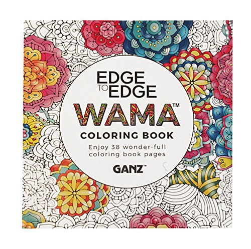 【中古】【未使用・未開封品】GANZ WAMA Edge to Edge Art Adult Coloring Book by Ganz