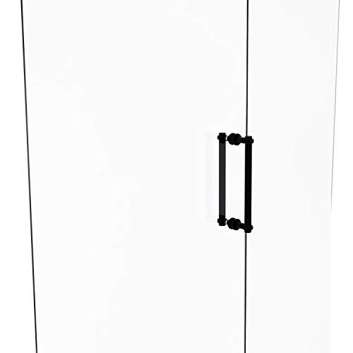 【中古】【未使用・未開封品】Contemporary 12 Inch Back to Back Shower Door Pull with Twisted Accent - 404T-12BB-BKM
