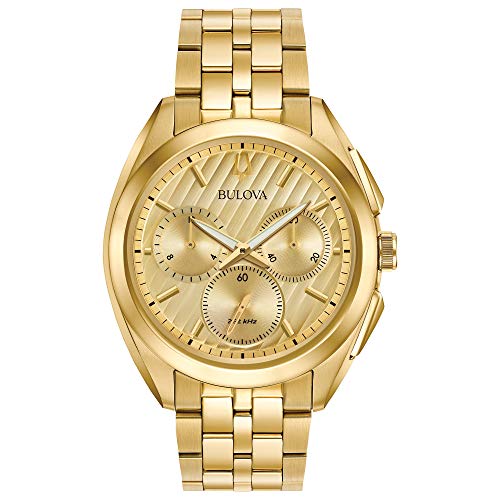 【中古】【未使用・未開封品】ブローバMen 's CurvコレクションGoldtone Watch One Size ゴールド|AJIMURA-SHOP
