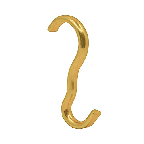 【中古】【未使用・未開封品】(10 Pack) - 10 Pack Narrow Picture Rail Hooks Brass Finish Moulding Hooks