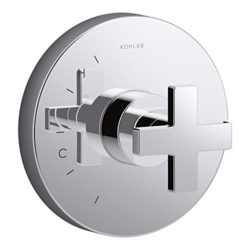 【中古】【未使用・未開封品】KOHLER K-TS73115-3-CP コンポジションバルブトリム クロスハンドル付き 儀式温度圧力バランスバルブ用 別売り 光沢クロム｜AJIMURA-SHOP