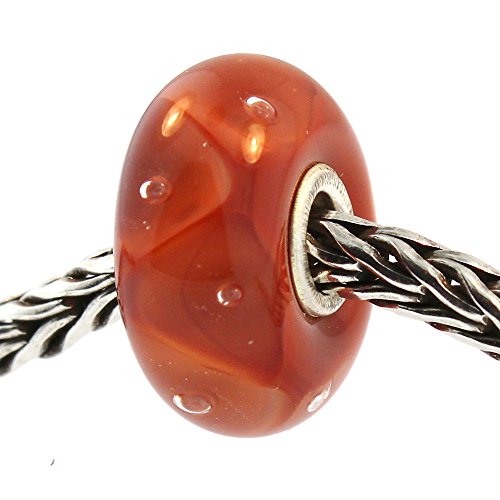 【中古】【未使用・未開封品】本物のTrollbeads Glass 61393 サンゴ泡|AJIMURA-SHOP