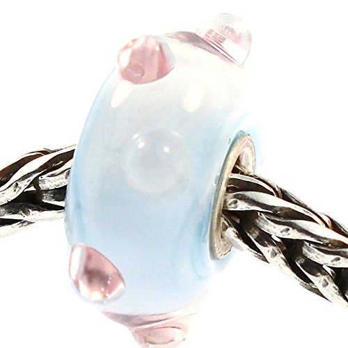 【中古】【未使用・未開封品】本物のTrollbeads Glass 61199 パステルバッド