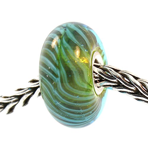 【中古】【未使用・未開封品】Trollbeads Glass 61350 本物のブルーグリーンフェザー 33,626円