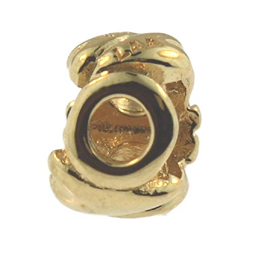 【中古】【未使用・未開封品】Authentic Trollbeads 18?Kゴールド21144o文字ビーズO、ゴールド｜AJIMURA-SHOP