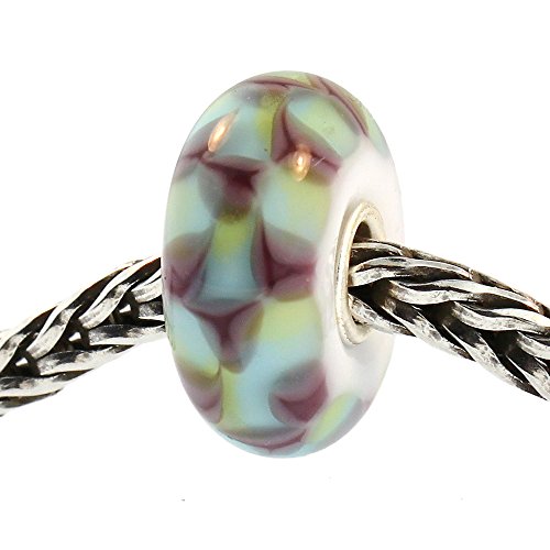 【中古】【未使用・未開封品】本物のTrollbeads Glass 61368 ターコイズ/パープルチェス|AJIMURA-SHOP