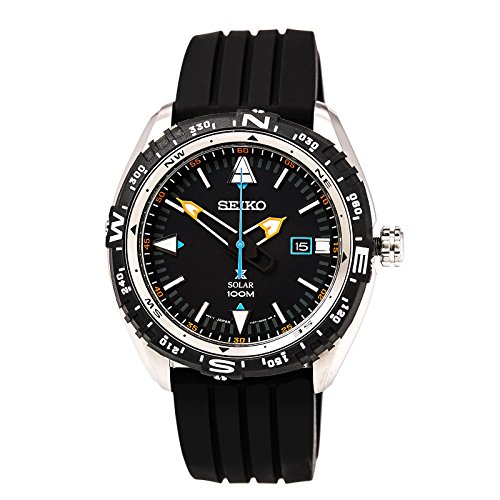 【中古】【未当て嵌める・未開封品】[セイコー]Seiko ウオッチ Prospex Solar Watch with Black Silicone Strap and Black Dial SNE423 メンズ [並行輸入品]