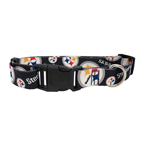 【中古】【未使用・未開封品】NFL ピッツバーグ・スティーラーズ チームペット用首輪 Sサイズ