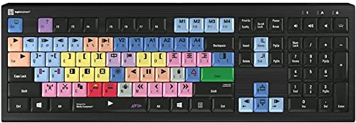 【中古】【未当て嵌める・未開封品】Avid Media Composer用に心積もりされたLogickeyboard Win 7-11- Astra 2 うしろ側点火装置付き添い人鍵盤 # LKB-MCOM4-A2パソコン-US