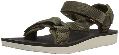 【中古】【未当て嵌める・未開封品】Teva レディース W一風変わった ユニバーサル 割り増し金サンダル US 大きさ: 11 色つや: 緑であること