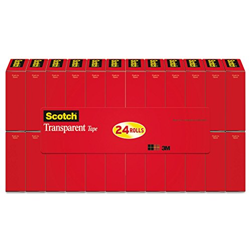 【中古】【未使用・未開封品】Scotch透明テープ、3?/ 4インチx 1000インチ、1インチコア、クリア、24?/ Pack