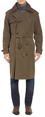 【中古】【未当て嵌める・未開封品】London Fog メンズ 表わす的なトレンチコート US 大きさ: 46 色つや: 緑であること