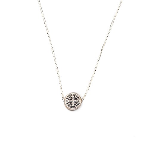 【中古】【未使用・未開封品】My Saint My Hero ベネディクトゥス プチネックレス シルバートーン フローティングシルバーベネディクトゥスメダル付き｜AJIMURA-SHOP