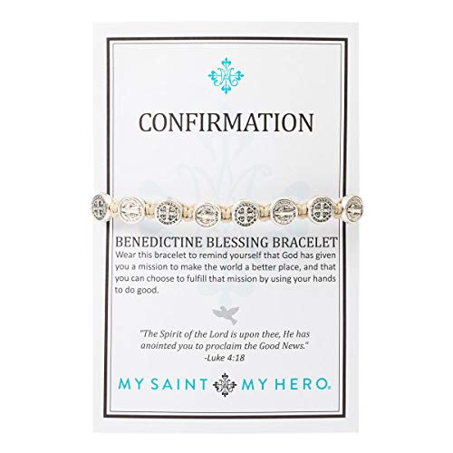 【中古】【未使用・未開封品】My Saint My Hero Confirmation Blessing ブレスレット - タン/シルバー｜AJIMURA-SHOP