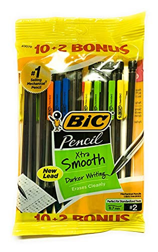 【中古】【未使用・未開封品】BIC Pencil Xtra Life, Medium Point (0.7mm), 12 Count