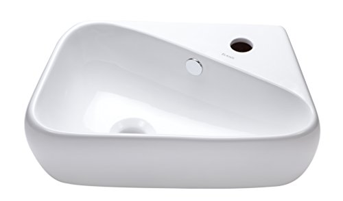 【中古】【未使用・未開封品】ELANTIコレクション1602-l ELANTI磁器壁掛け式楕円形コンパクトシンク