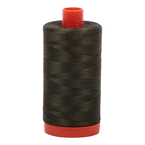 【中古】【未使用・未開封品】Aurifil Mako コットン糸 無地 50wt 1422ヤード ダークグリーン|AJIMURA-SHOP