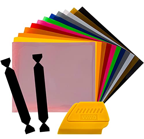 【中古】【未使用・未開封品】SISER EasyWeed Heat Transfer Vinyl, 12 x 15 12-Color Starter BUNDLE including Vinyl Wrap Toolkit Yellow Detailer Squeegee & Felt Edges｜AJIMURA-SHOP