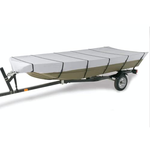 【中古】【未使用・未開封品】goodsmann Jonボートカバー、シルバーグレー、防水、天気保護、Trailerable、シルバーポリ1000、異なるサイズ