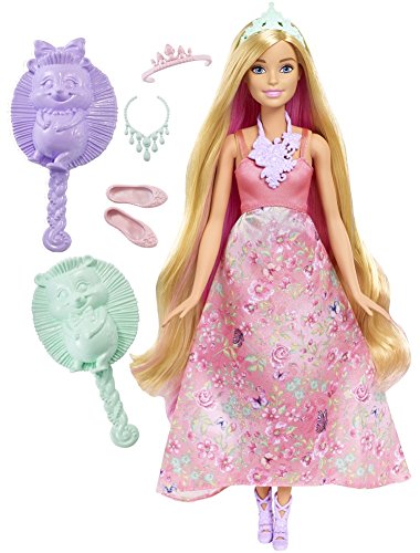 【中古】【未使用・未開封品】バービー Dreamtopia Color Stylin' Princess 人形 ピンク
