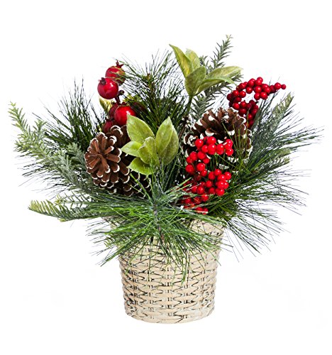 【中古】【未使用・未開封品】CypressホームHolly and Pinecone Tabletop Floral Decor 27,827円