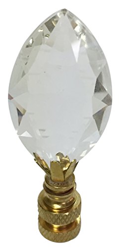 【中古】【未使用・未開封品】ロイヤルデザイン梨型クリスタルランプフィニアルPolished Brassベース Single CCF2010-PB-1｜AJIMURA-SHOP