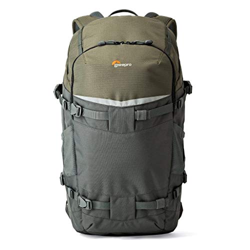 【中古】【未当て嵌める・未開封品】Lowepro 写真機背嚢 フリップサイドトレックBP 450AW 12.9L 薄墨色/暗然たる緑であること 370168