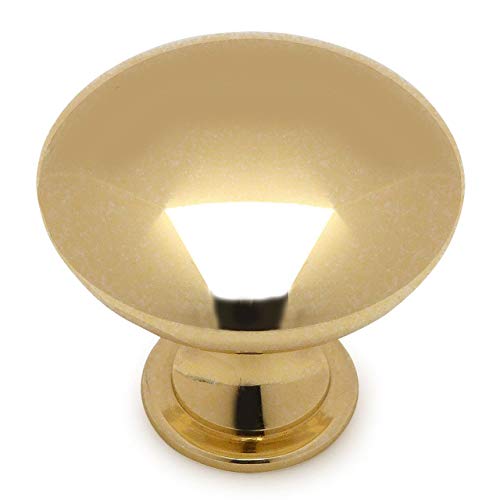 【中古】【未使用・未開封品】Cosmas ? 5305pb Polished Brass従来ラウンドソリッドキャビネットハードウェアノブ???1???1?/ 4?\