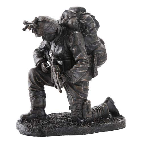 【中古】【未使用・未開封品】Pacific Giftware アメリカの安全のための祈り 勇敢な兵士 ミリタリーヒーロー コレクターフィギュア