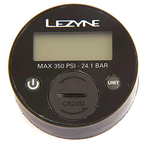 【中古】【未使用・未開封品】Lezyne 350 PSIデジタルゲージバイクポンプアクセサリー、ブラック、2.5インチ