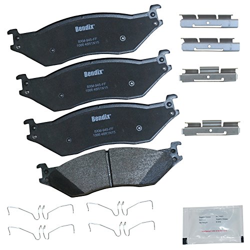 【中古】【未使用・未開封品】Bendix プレミアム 銅不使用 CFM1066 プレミアム 銅不使用 セミメタリック ブレーキパッド (取付金具フロント/リア)