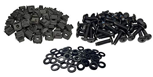 【中古】【未使用・未開封品】RackGoldブラックm5ケージナット&ネジW /ワッシャー50-pack???USA製|AJIMURA-SHOP