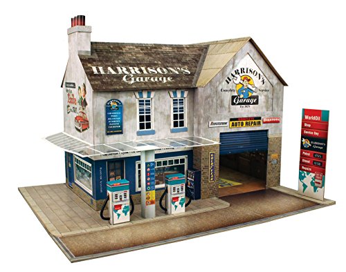 【中古】【未使用・未開封品】The CityBuilder ガレージ&ショップ段ボールモデル作成キット - Oスケールモデル鉄道ビル|AJIMURA-SHOP