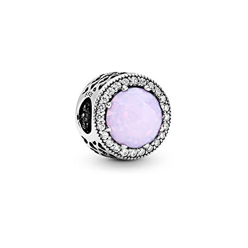 【中古】【未使用・未開封品】PANDORA 791725NOP 輝くハートチャーム オパールピンク