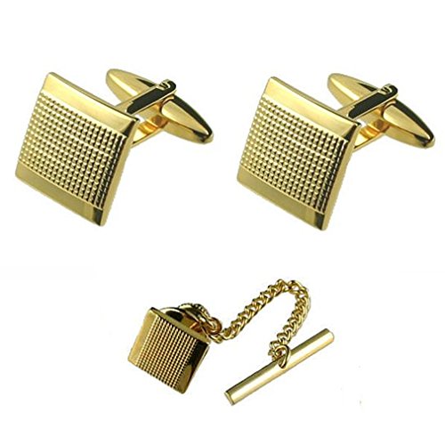【中古】【未当て嵌める・未開封品】Tie Tac ~ Matching差し上げ物仕掛けるボックス席版タイタックピンゴールド調まっ四角 その他-靴