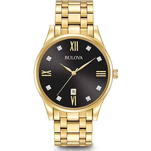 【中古】【未当て嵌める・未開封品】ブローバ Bulova Men\u0027s Quartz Stainless Steel Dress Watch, Color:Gold-Toned (Model: 97D108) [並行輸入品]