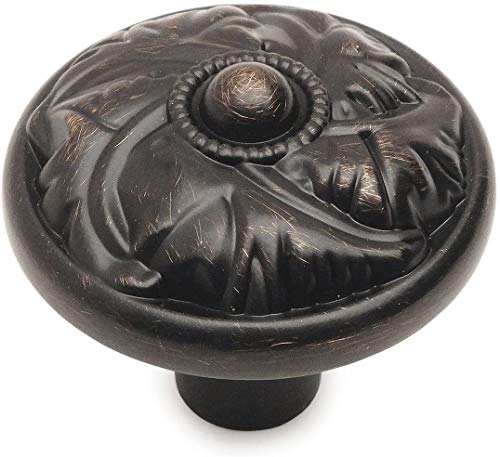 【中古】【未当て嵌める・未開封品】Cosmas 10559orb Oil Rubbed Bronze Round Floralキャビネットノブハードウェア???1???1?/ 4?\"in差しわたし???25容器に並べる"