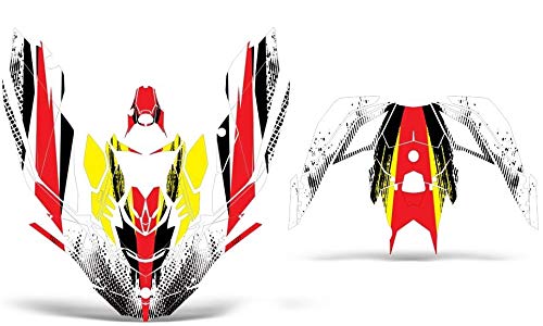 【中古】【未使用・未開封品】卸売 Decals ジェットスキー グラフィックキット ステッカー デカール Sea-Doo Spark 2-up 2014-2018対応 ボールドレース