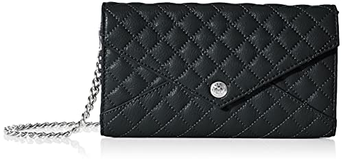 【中古】【未使用・未開封品】Rebecca Minkoff キルトウォレット チェーン付き, ブラック, One Size
