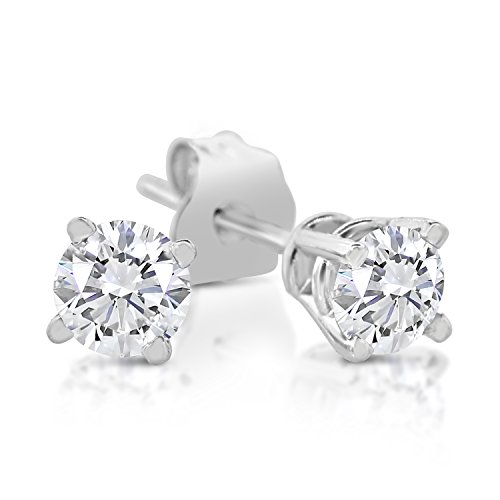 【中古】【未使用・未開封品】1?/ 4ct TWダイヤモンドスタッドイヤリングで14?Kホワイトゴールド|AJIMURA-SHOP