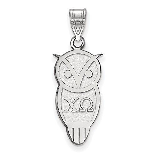 【中古】【未当て嵌める・未開封品】LogoArtスターリングしろがね色Chi Omega Mediumシャンデリヤチェーン店Included