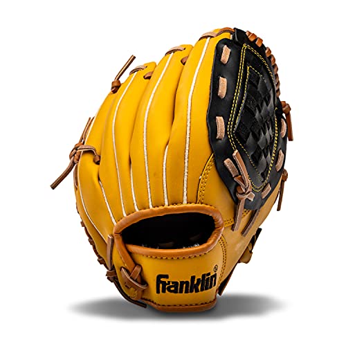 【中古】【未使用・未開封品】(Right Hand Throw, 10", Yellow) - Franklin Sports Field Master Series Baseball Gloves|AJIMURA-SHOP