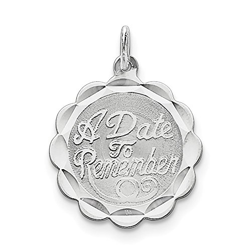 【中古】【未使用・未開封品】スターリングシルバーA Date To Rememberディスクチャーム|AJIMURA-SHOP
